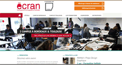 Desktop Screenshot of ecole-ecran.fr