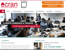 Tablet Screenshot of ecole-ecran.fr